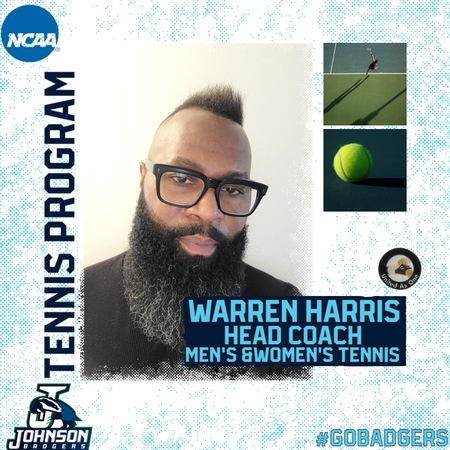 NVU Johnson Badgers name Warren Harris Head Coach of the Men's and Women's Tennis